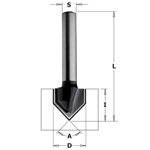 V-urajyrsin CMT Contractor K915-160; S=8 mm; D=16 mm