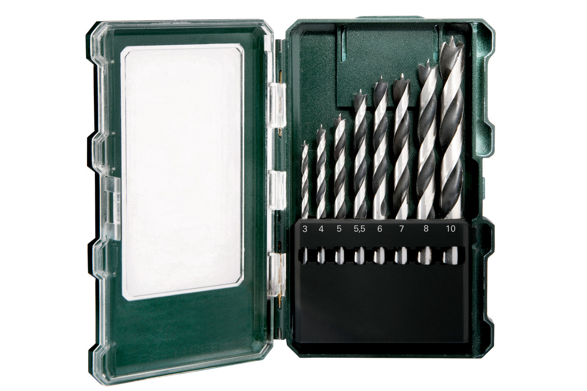 Puuporanteräsarja Metabo 8-elements drill set; 3-10 mm; 8 kpl.