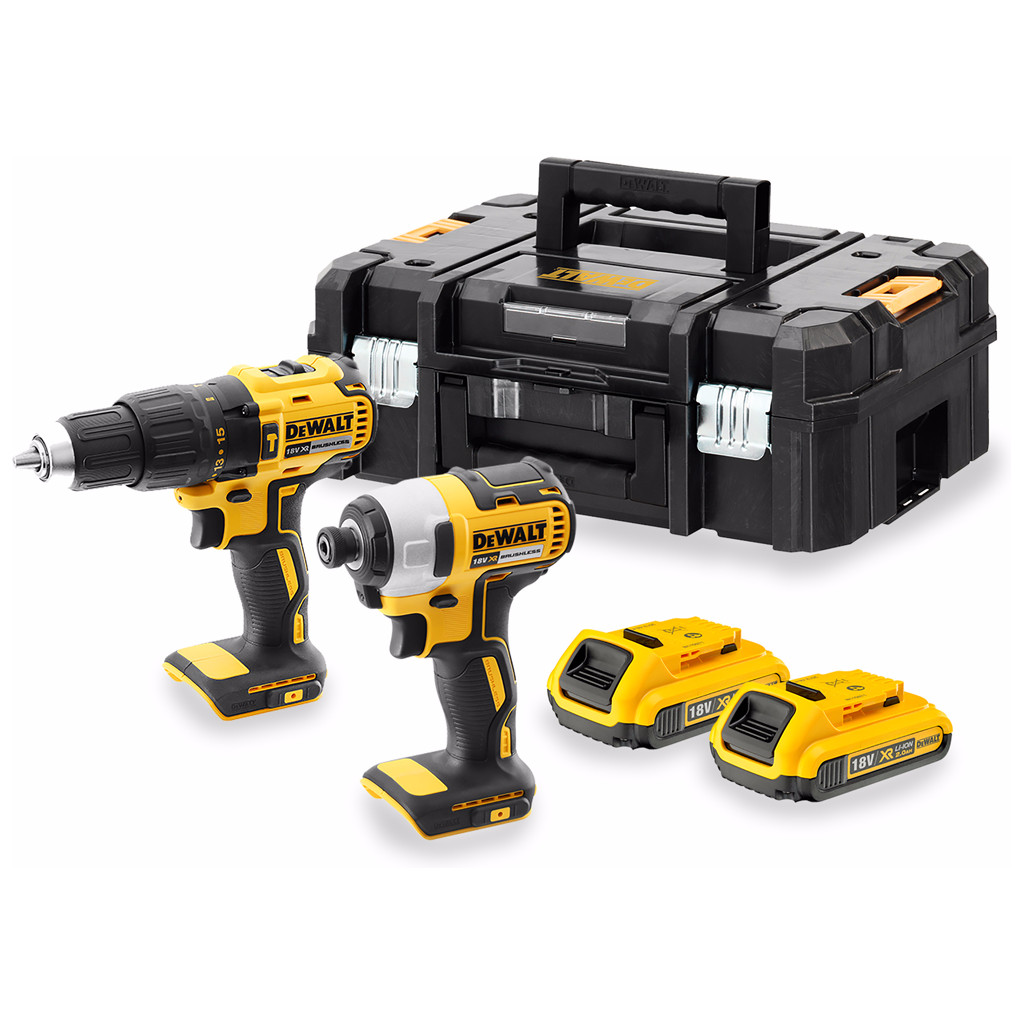 Työkalusarja DeWalt (DCD778 + DCF787); 18 V; 2x2,0 Ah akku