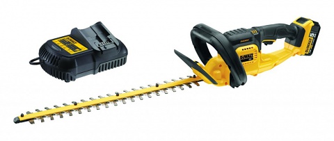 Pensasleikkuri DeWalt DCM563P1; 18 V; 1x5,0 Ah akkukäyttöinen; pituus 55 cm