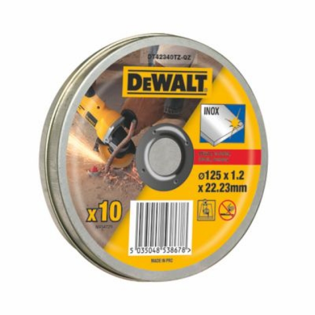 Hiova katkaisulaikka DeWalt DT42340TZ; 125x1,2 mm; 10 kpl.