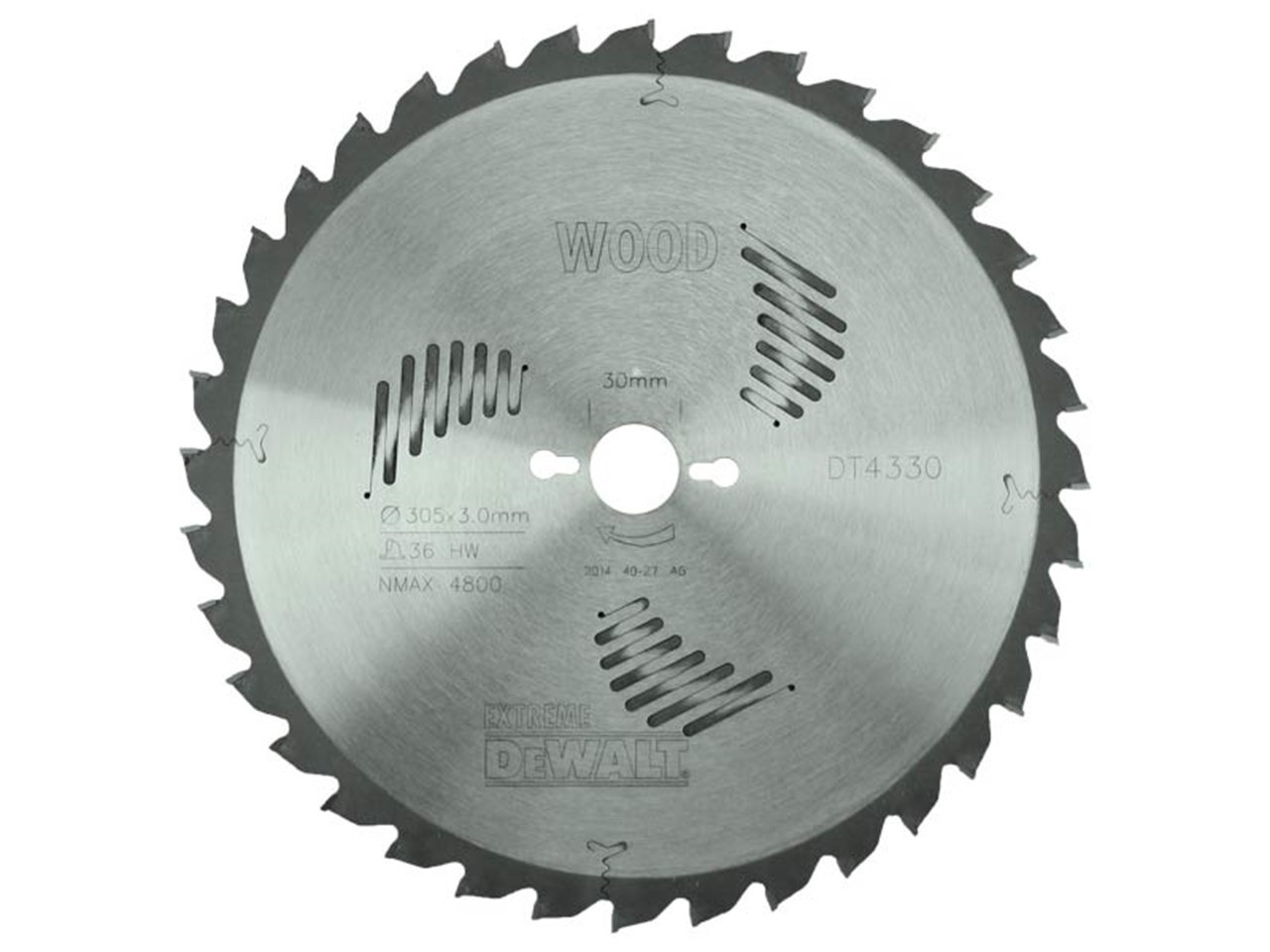 Katkaisulaikka DeWalt; 305x3x30,0 mm; Z36; -5°