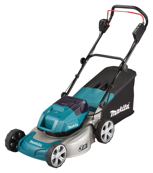 akkukäyttöinen ruohonleikkuri Makita DLM460Z; 2x18 V (ilman akkua ja laturia)