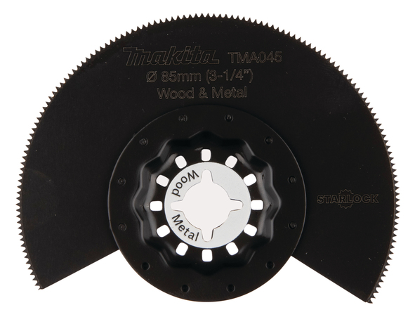 Puolipyöreä segmenttisahanterä Makita TMA045; Ø85 mm