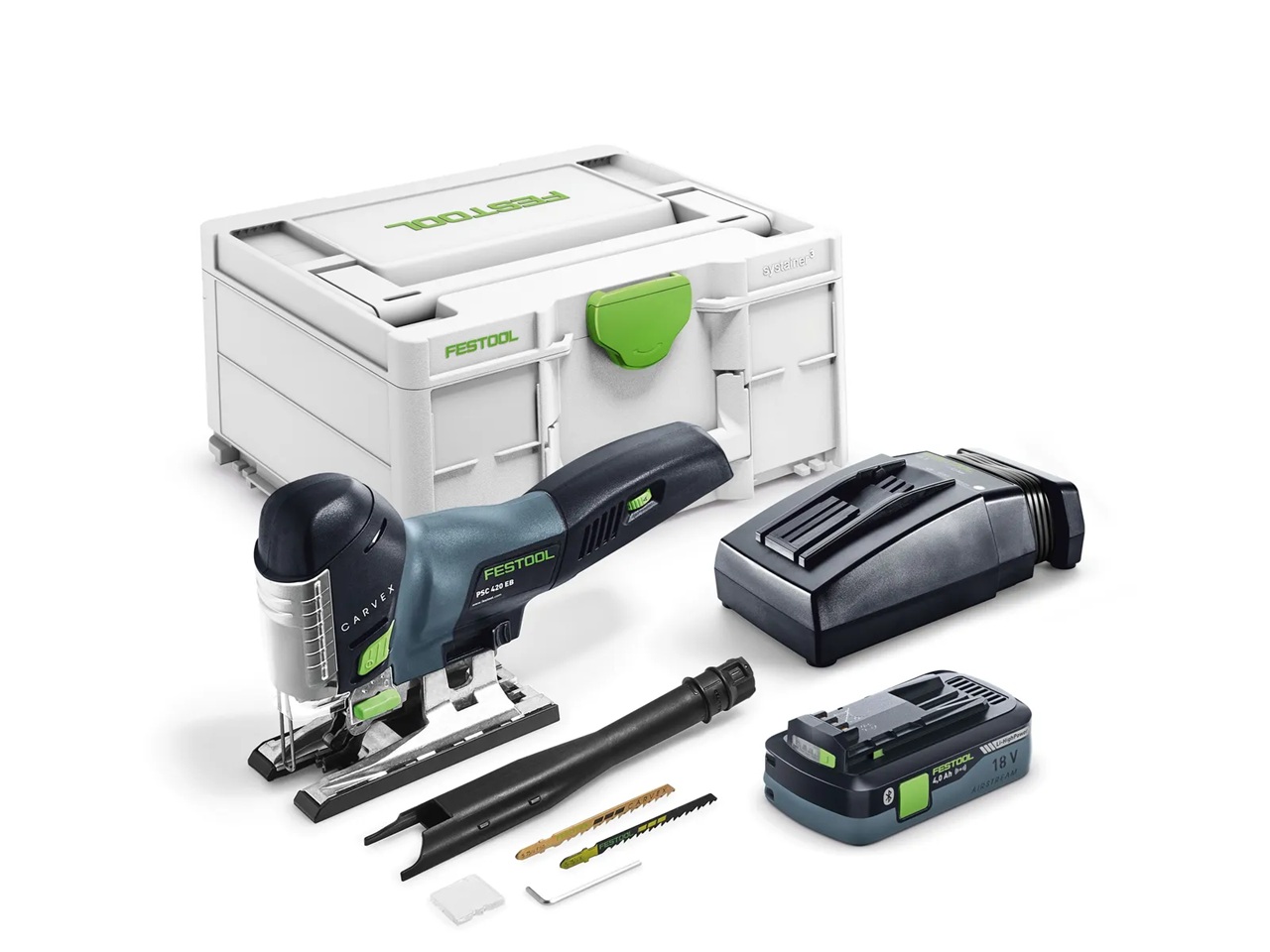 Akkupistosaha Festool PSC 420 HPC 4,0 EBI-Plus CARVEX; 18 V; 1x4,0 Ah akku