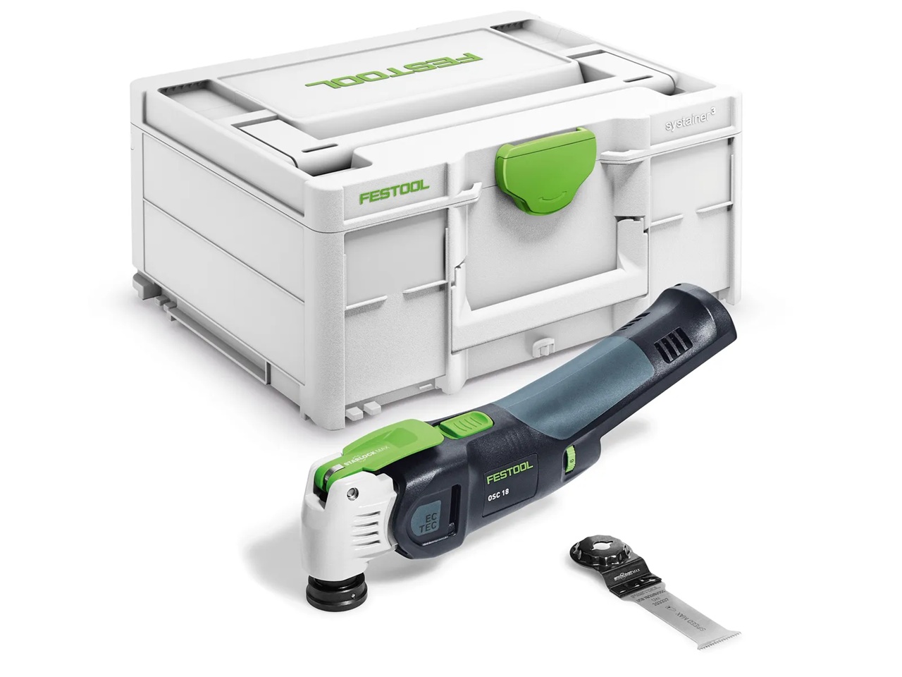 Monitoimityökalu Festool OSC 18 E-Basic VECTURO; 18 V (ilman akkua ja laturia)