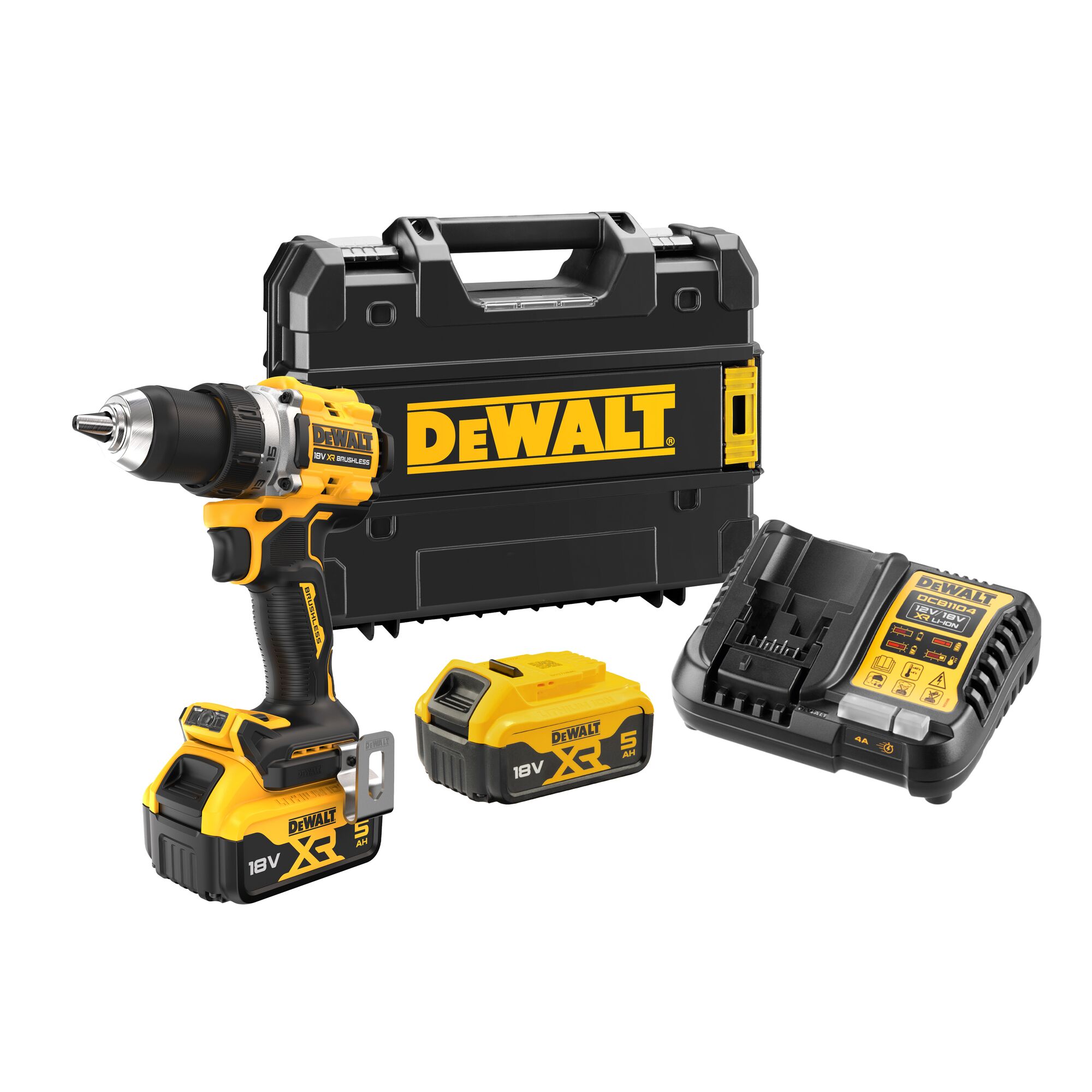 Pora/ruuvinväännin DeWalt DCD800P2T; 18 V; 2x5,0 Ah akku