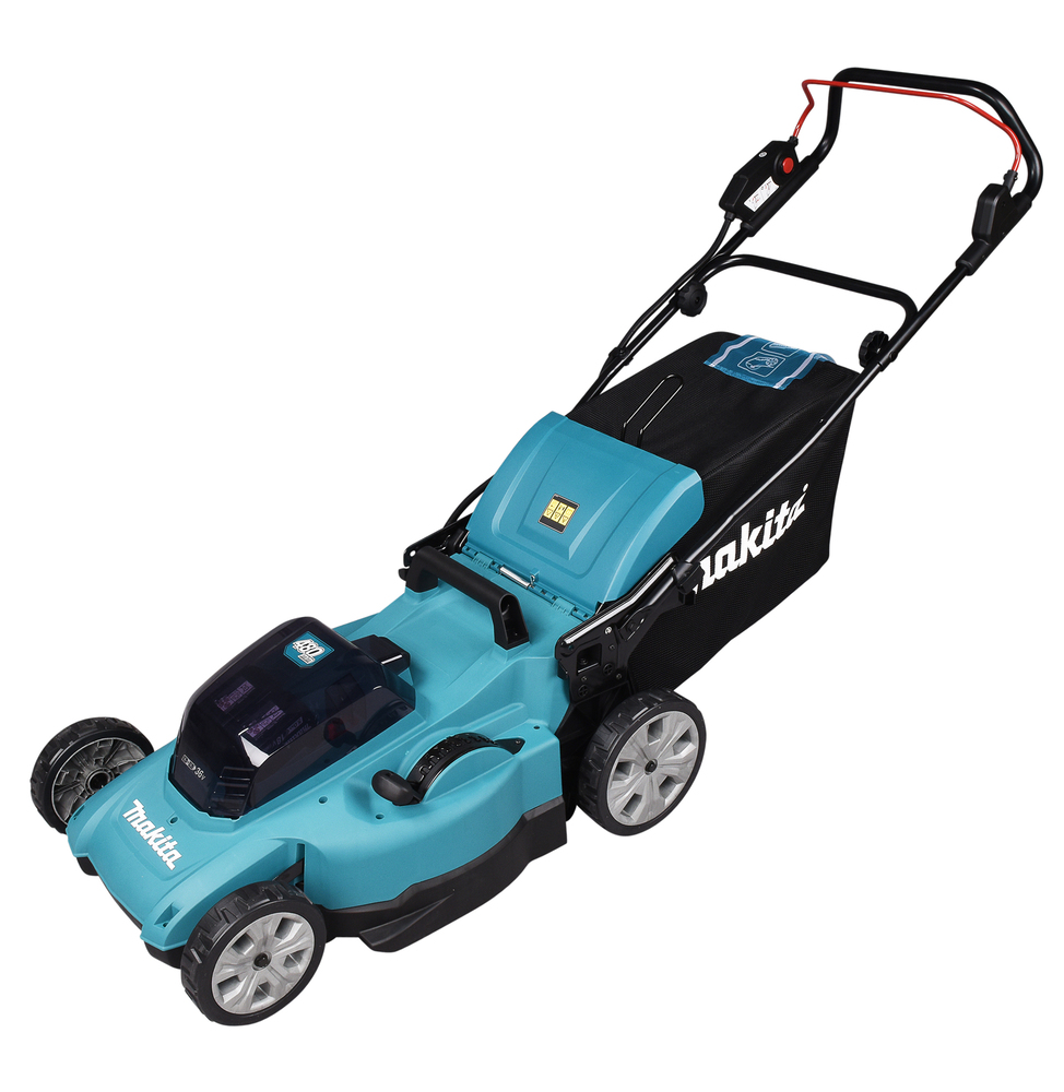 Akkukäyttöinen ruohonleikkuri Makita DLM480Z; 2x18 V (ilman akkua ja laturia)