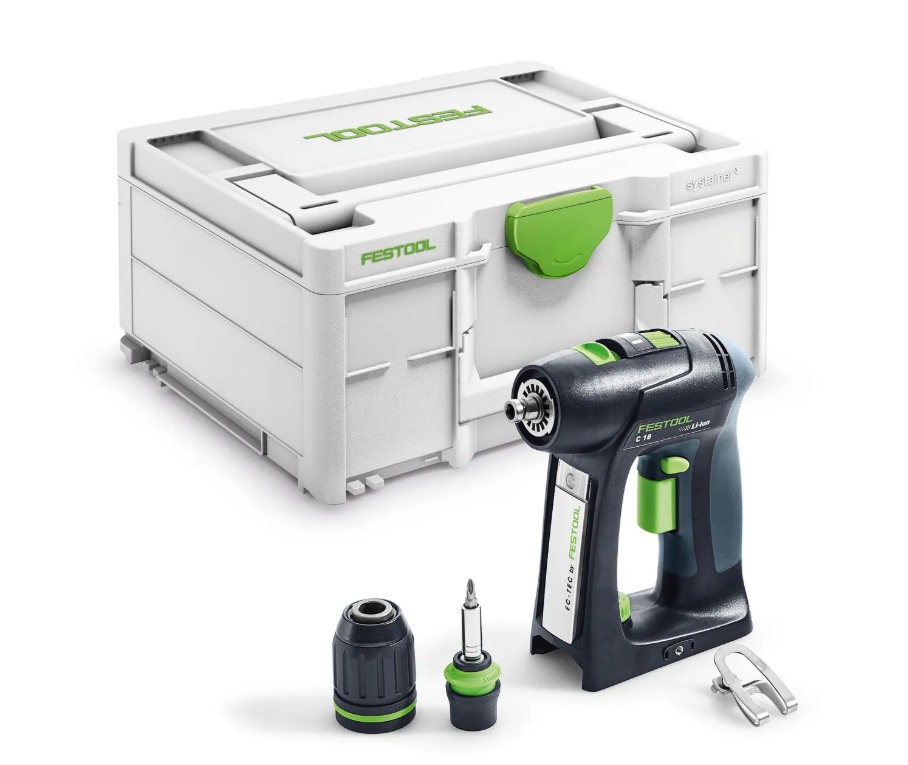 Pora/ruuvinväännin Festool C 18-Basic; 18 V (ilman akkua ja laturia)