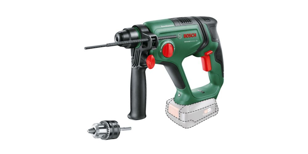 Akkuporavasara Bosch UniversalHammer; 18 V; 2,0J; SDS-Plus (ilman akkua ja laturia)