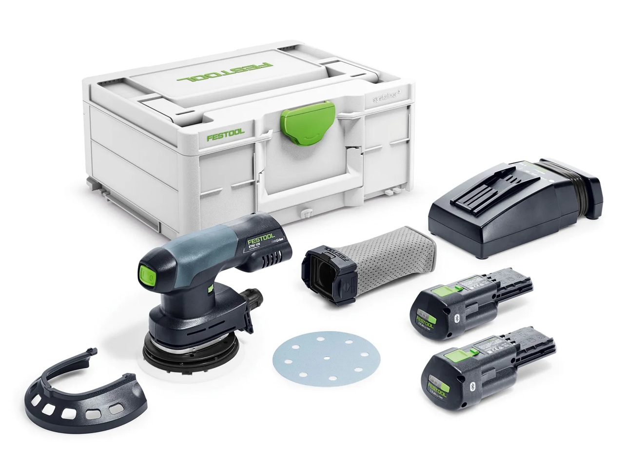Epäkeskohiomakone Festool ETSC 125 3,0 I-Plus;  18 V; 2x3,0 Ah akku