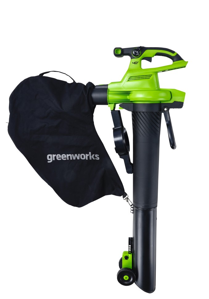 Akku lehtipuhallin Greenworks GD40BVII; 40 V (ilman akkua ja laturia)