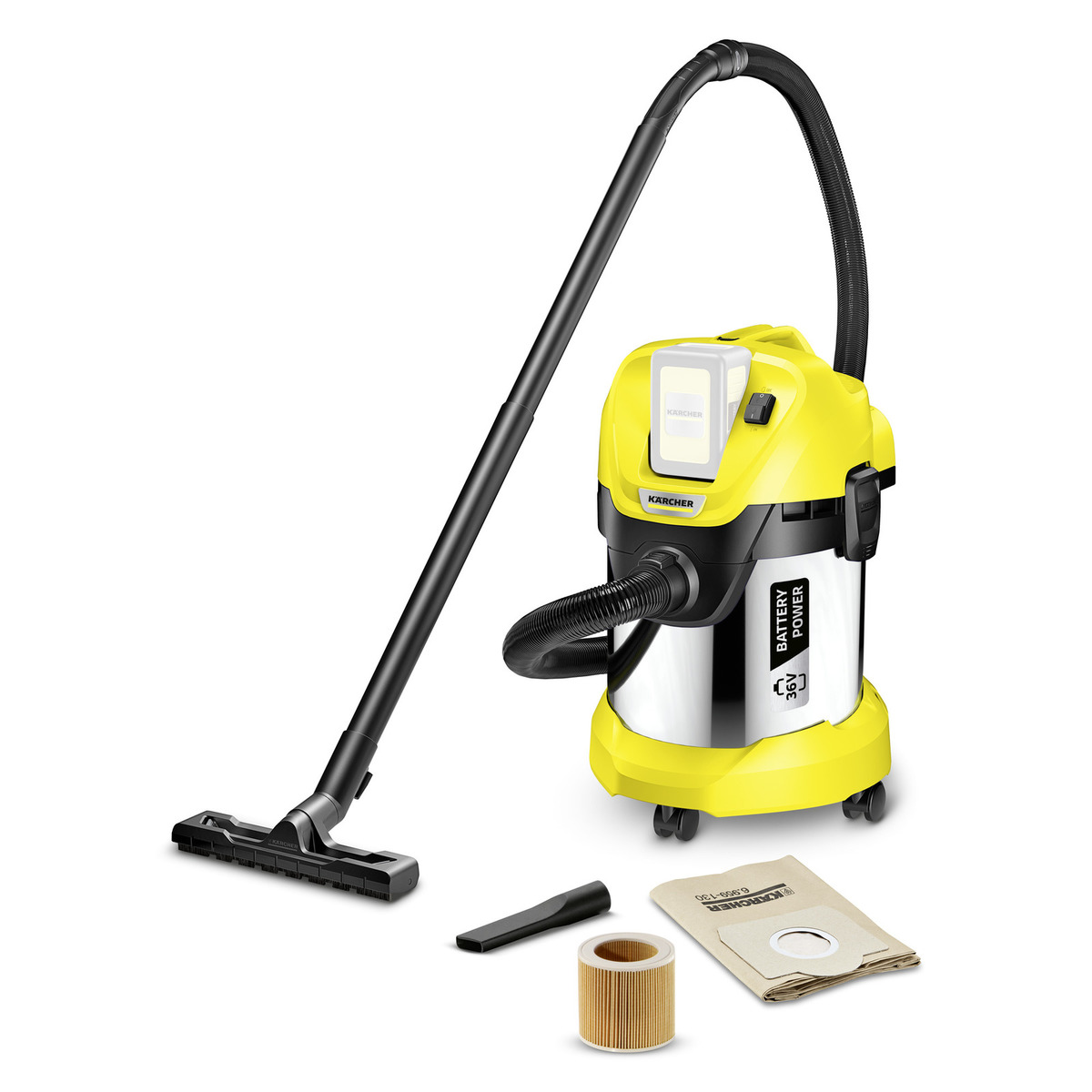Pölynimuri Karcher WD 3 Battery Premium INT (ilman akkua ja laturia)