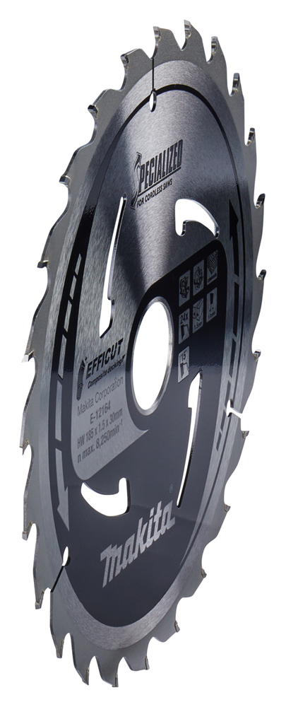 Katkaisulaikka Makita E-12158 TCT; 185x1,5x30 mm; T24; 15°