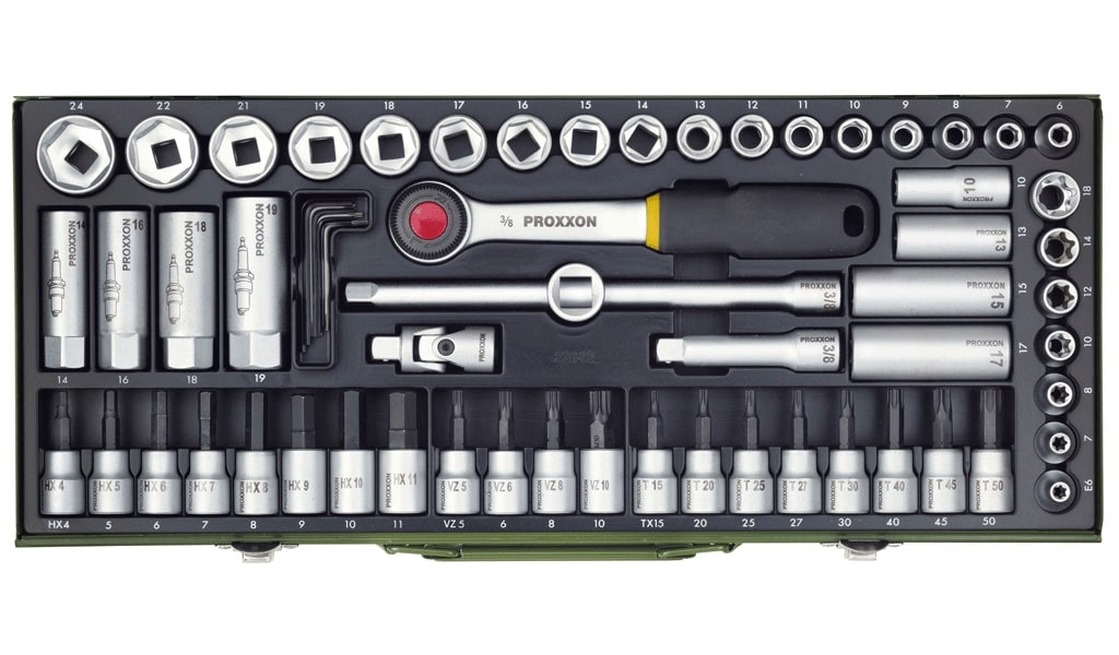 Sarja 65 päätä Proxxon; 3/8''