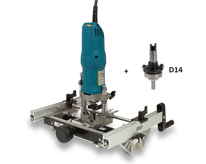 Yläjyrsin Virutex FR129VB + tarvikkeet
