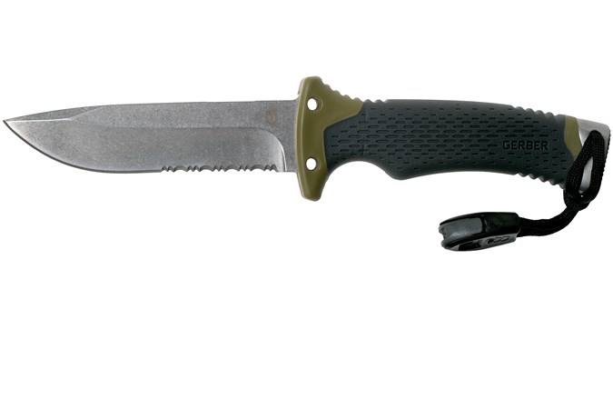 Veitsi, hammastettu terä Gerber Ultimate Survival Fixed