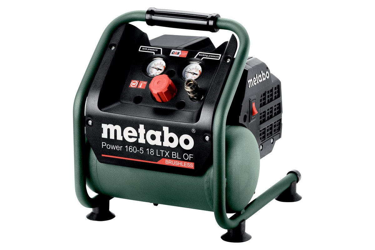 Akkukompressori Metabo 160-5 18 LTX BL OF; 18 V (ilman akkua ja laturia)