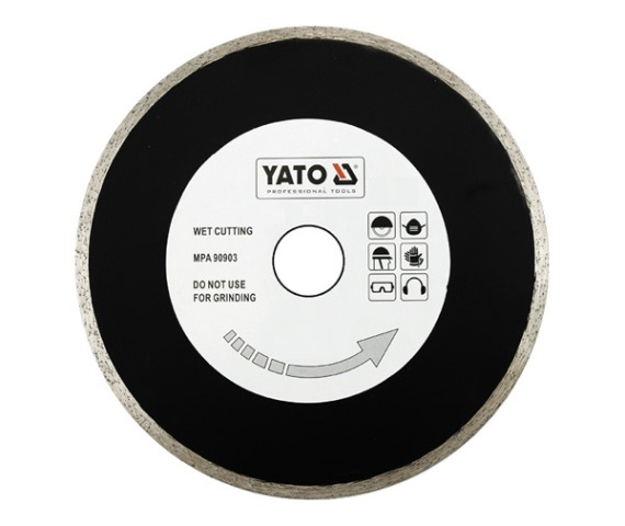 Timanttilevy märkäleikkaukseen Yato YT-6017; 200x25,4 mm