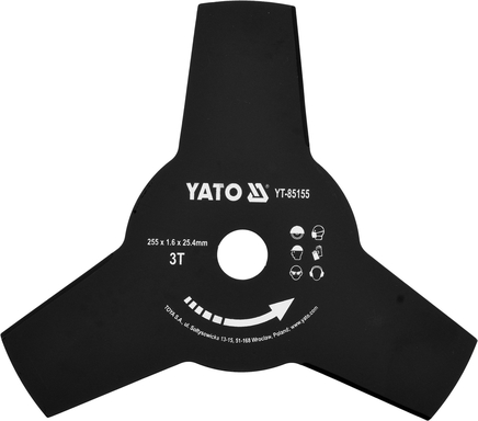 3-teräinen leikkuuterä Yato YT-85155; 255x25,4 mm; Z3