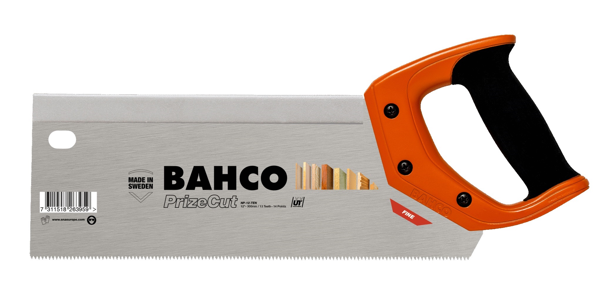 Käsisaha Bahco PrizeCutNP-12-TEN; 300 mm; puulle