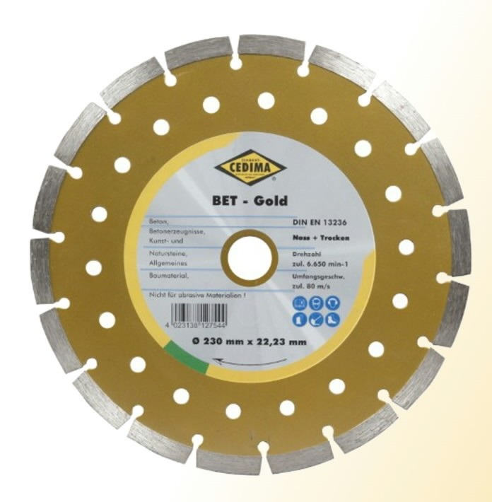 Timanttikatkaisulaikka Cedima Beton Gold; 230x22,23 mm