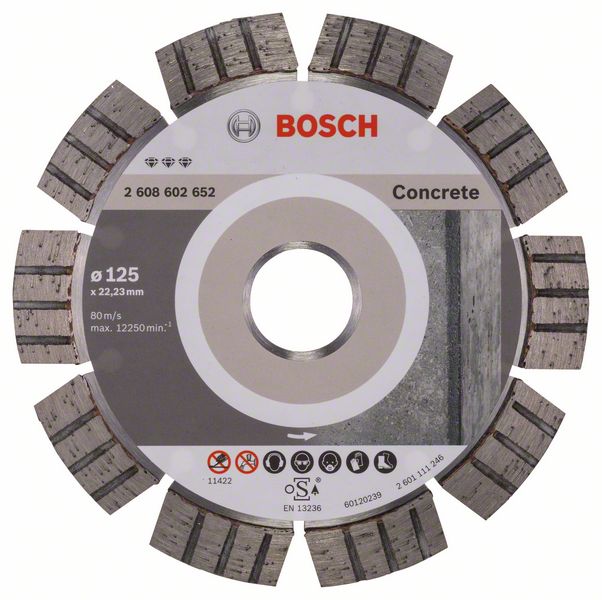 Timanttikatkaisulaikka Bosch BEST FOR CONCRETE; 125 mm