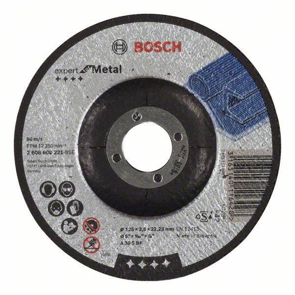 Hiova katkaisulaikka Bosch A30 S BF; 125x2,5 mm koukku