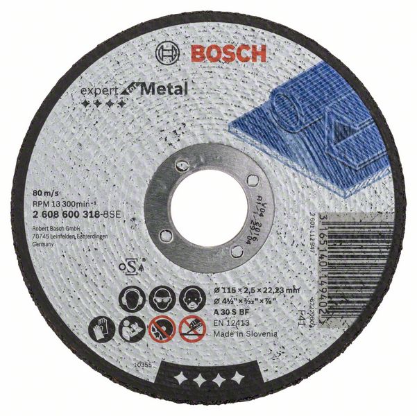 Hiova katkaisulaikka Bosch A30 S BF; 115x2,5 mm