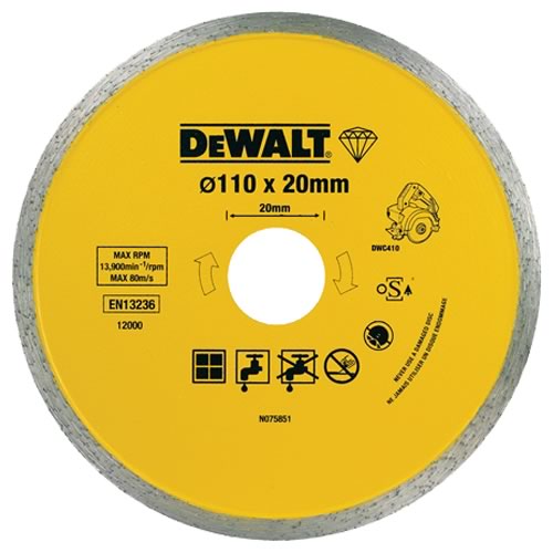 Timanttikatkaisulaikka DeWalt DT3715-QZ; 110 mm