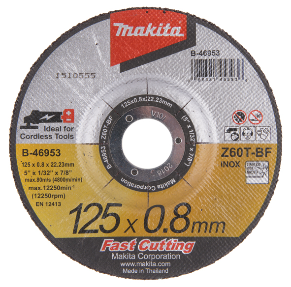 Hiova katkaisulaikka Makita B-46953; 125x0,8 mm