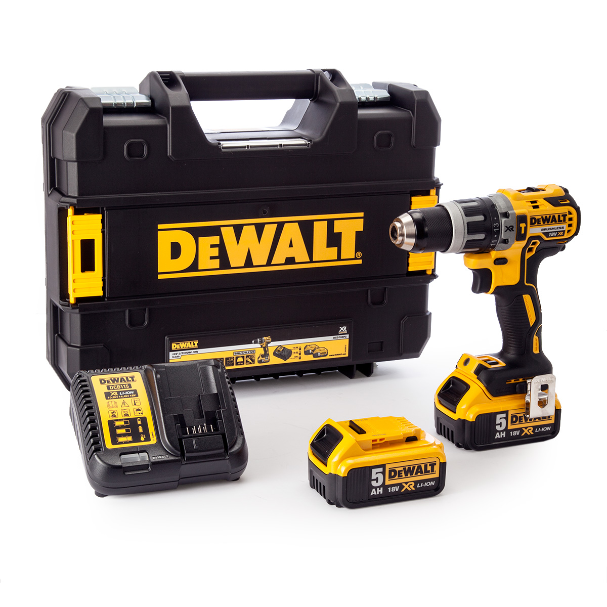 Iskupora / ruuvinväännin DeWalt DCD796P2; 18 V; 2x5,0 Ah akku