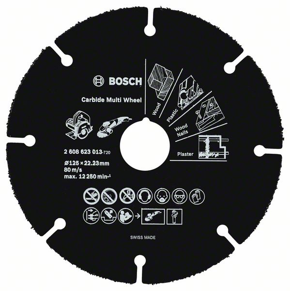 Yleisterä, kulmahoimakoneisiin Bosch 2608623013; 125x1 mm