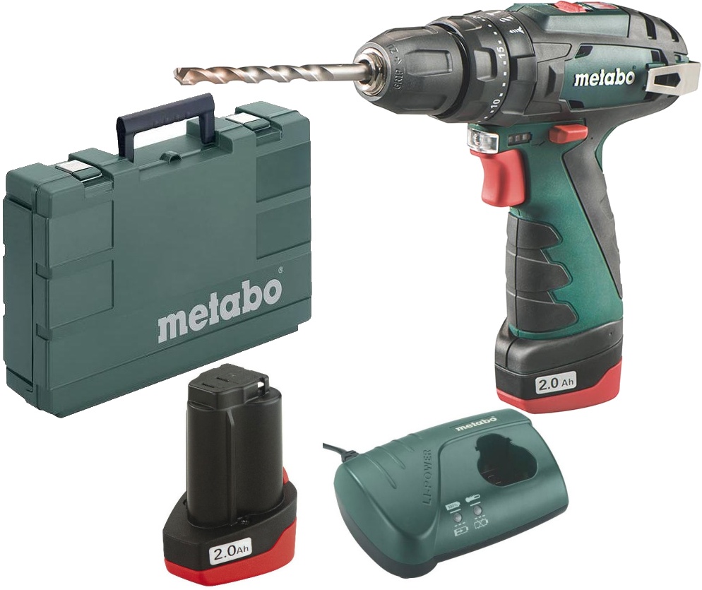 Iskupora / ruuvinväännin Metabo SB BASIC; 12 V; 2x2,0 Ah akku