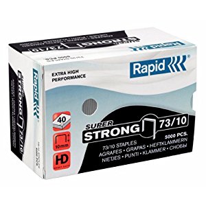Niitit Rapid; 10 mm; 5000 kpl.; tyyppi 73; galvanoitu