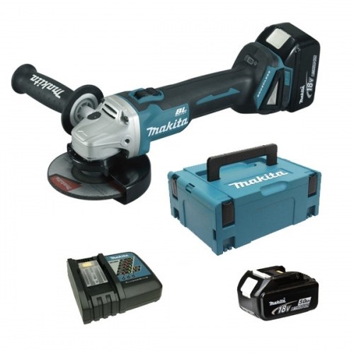 Kulmahiomakone Makita DGA504RTJ; 18 V; 2x5,0 Ah akku
