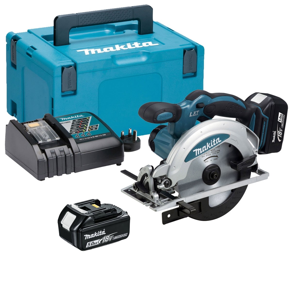 Akkupyörösaha Makita DSS610RTJ; 18 V; 2x5,0 Ah akku