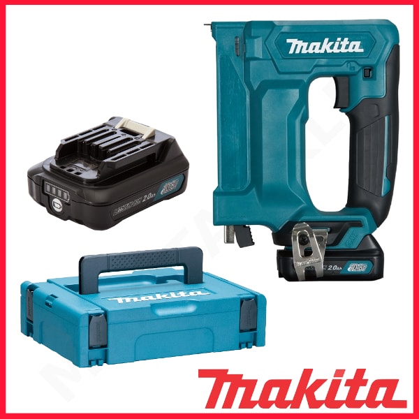 Sinkiläpistooli Makita ST113DWAJ; 10,8 V; 2x2,0 Ah akku