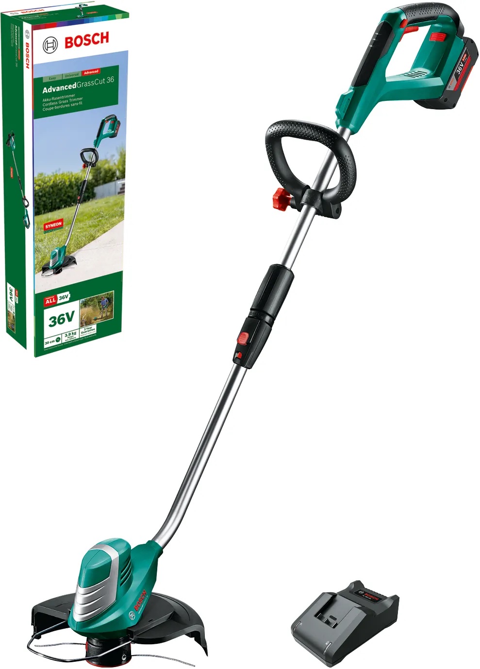 Ruohotrimmeri Bosch AdvancedGrassCut 36; 36 V; 1x2,0 Ah akku