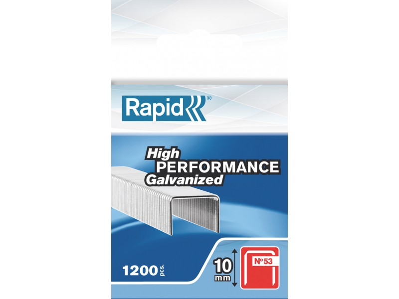 Niitit Rapid 40109562; 10 mm; 1080 kpl.; tyyppi 53; galvanoitu