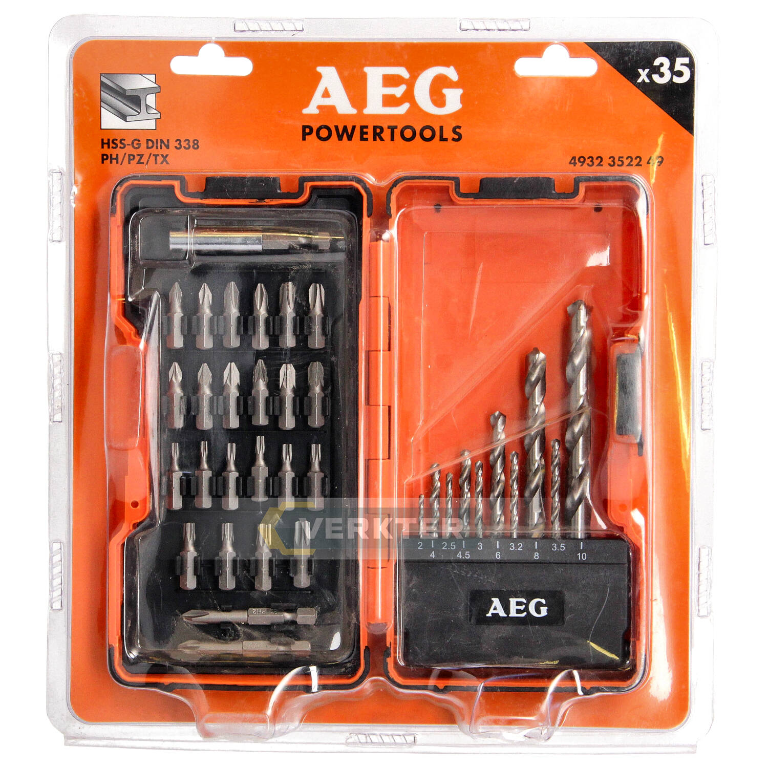35-osainen tarvikesetti AEG 4932352249