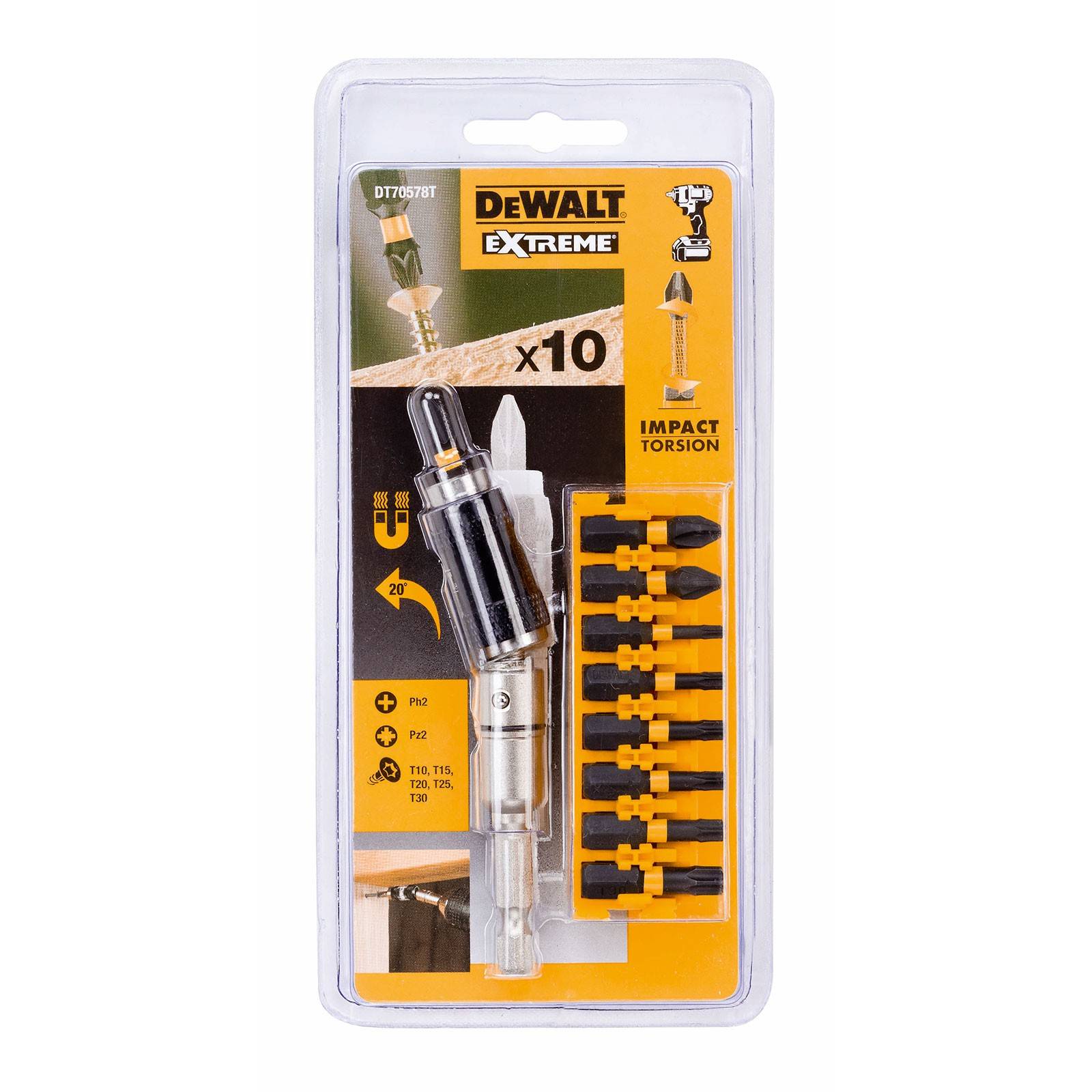 Tarvikesarja DeWalt DT70578T-QZ; 10 kpl.