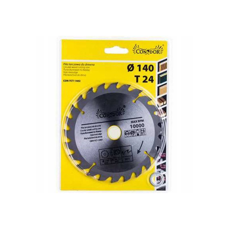 Katkaisuterä puulle Condor CON-TCT-1402; 140 mm; Z24