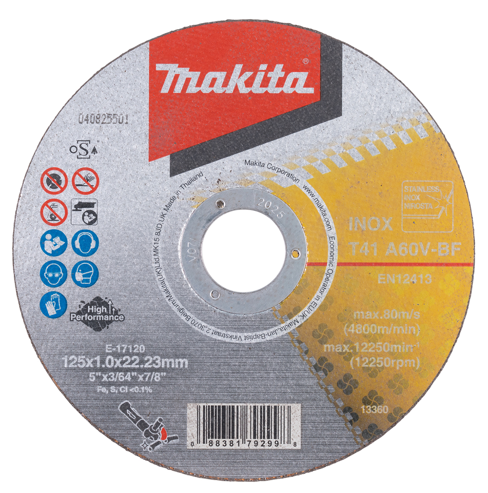 Hiova katkaisulaikka Makita E-17120; 125x22,23 mm