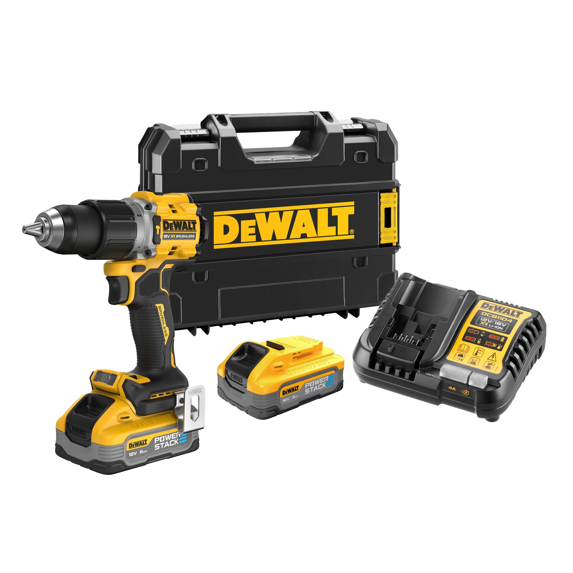 Pora/ruuvinväännin DeWalt DCD805H2T-QW; 18 V; 2x5,0 Ah akku