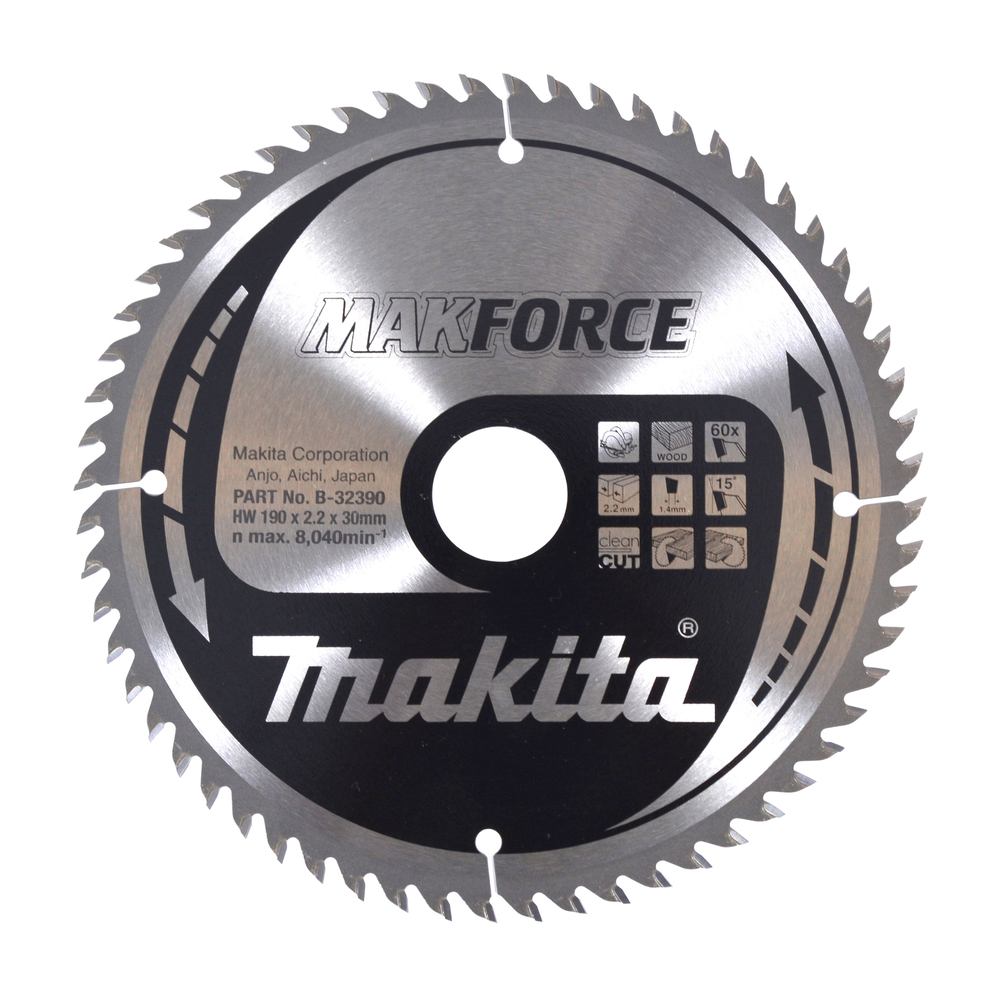 Katkaisulaikka Makita B-32390; 190x30 mm; Z60