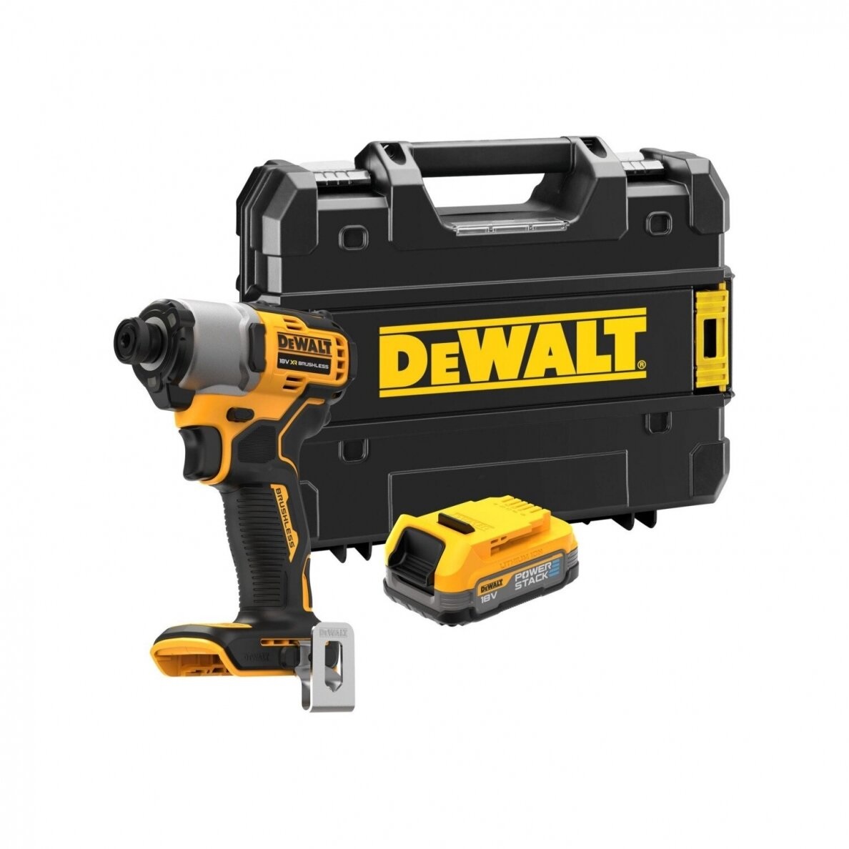 Iskuruuvinväännin DeWalt DCF840E1T-XJ; 18 V; 1x1,7 Ah akku