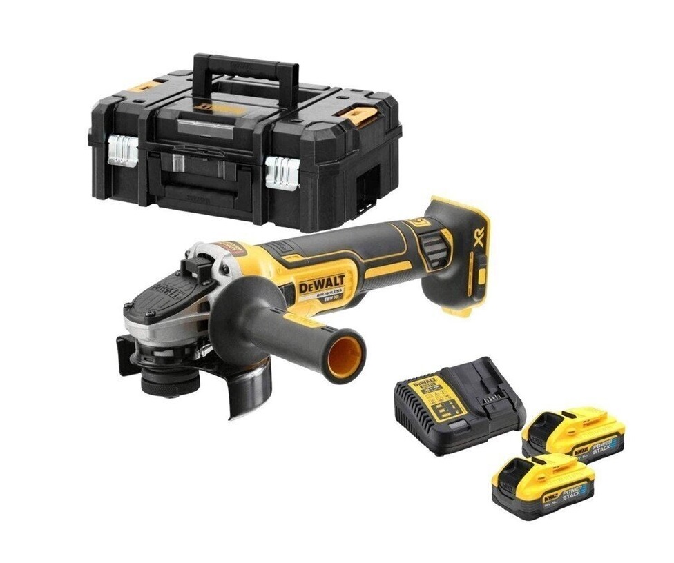 Kulmahiomakone DeWalt DCG405H2T-QW; 18 V; 2x5,0 Ah akku