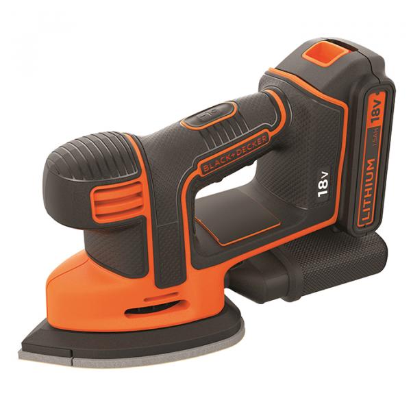 Akkukärkihiomakone Black & Decker BDCDS18-QW; 18 V; 1x1,5 Ah akku