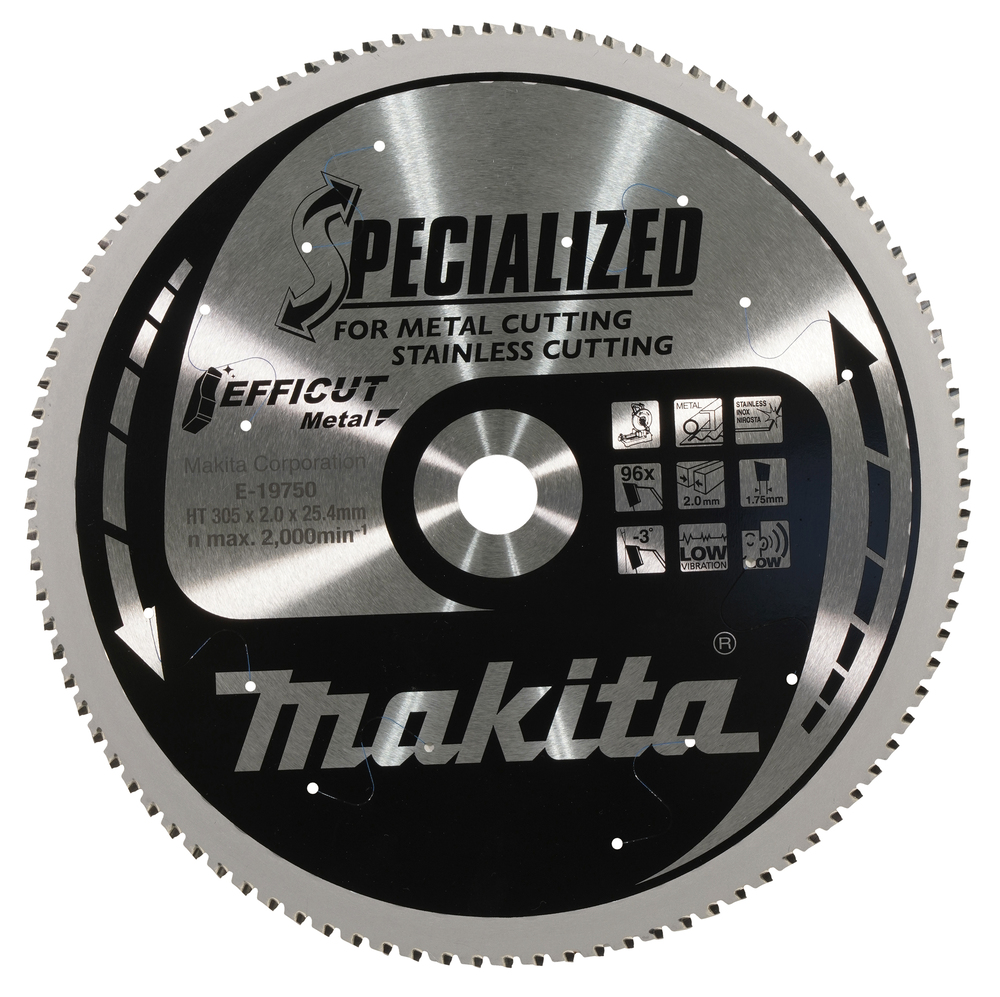 Katkaisulaikka Makita E-19750; 305x25,4 mm; Z96; -3°